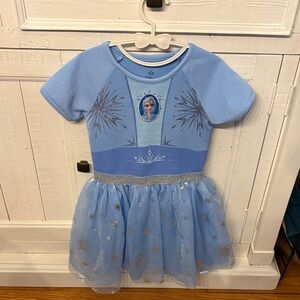 Disney Elsa Blue and Silver Princess Dress 4t